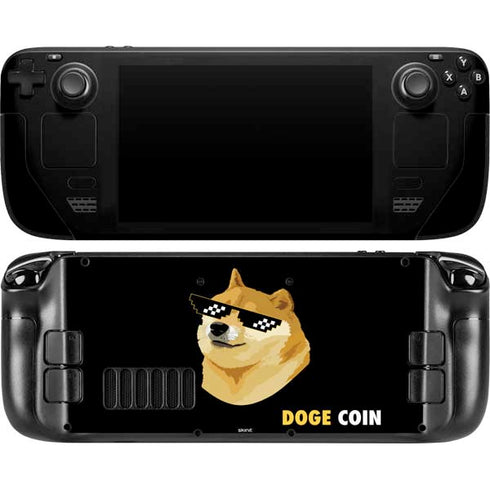 Doge Coin Crypto Steam Deck Handheld Gaming Computer OLED Skin
