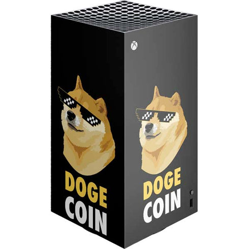 Doge Coin Crypto XBox Series X Digital Edition Console Skin