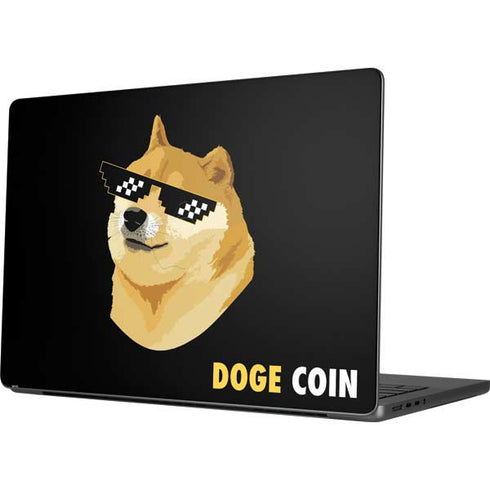 Doge Coin Crypto Apple MacBook Pro 14-inch Skin