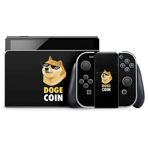 Doge Coin Crypto Nintendo Skins
