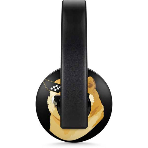 Doge Coin Crypto PlayStation 4 Gold Wireless Headset Skin