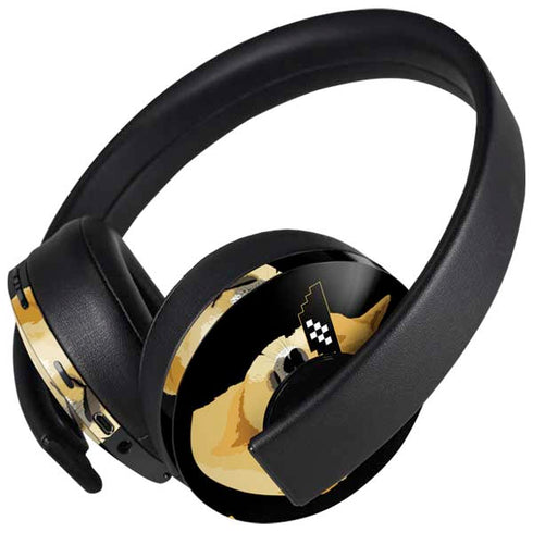 Doge Coin Crypto PlayStation 4 Gold Wireless Headset Skin