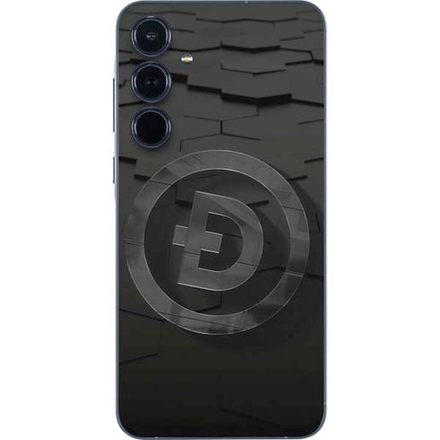 Doge Coin Textured Logo Galaxy A35 5G Skin