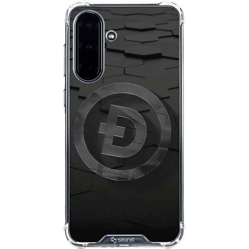 Doge Coin Textured Logo Galaxy A36 5G Clear Case