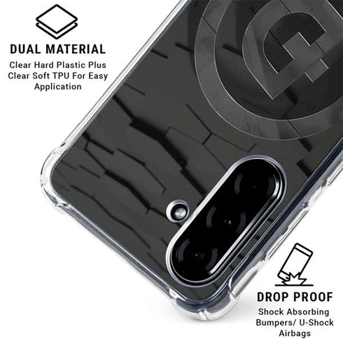 Doge Coin Textured Logo Galaxy A36 5G Clear Case