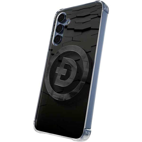 Doge Coin Textured Logo Galaxy A55 5G Clear Case