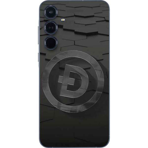 Doge Coin Textured Logo Galaxy A55 5G Skin
