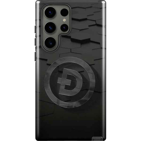 Doge Coin Textured Logo Galaxy S23 Ultra Pro Case