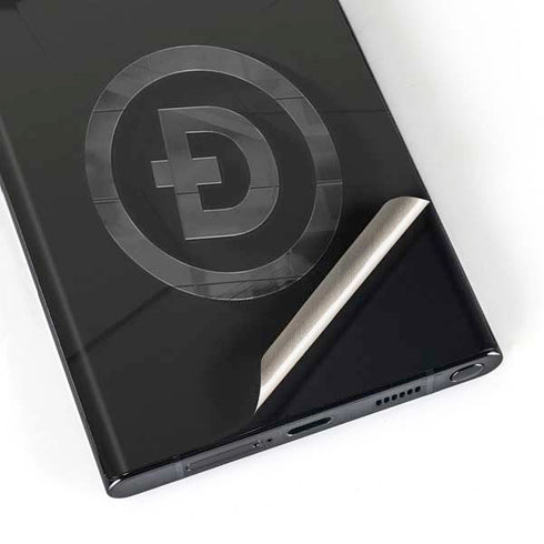 Doge Coin Textured Logo Galaxy Skins