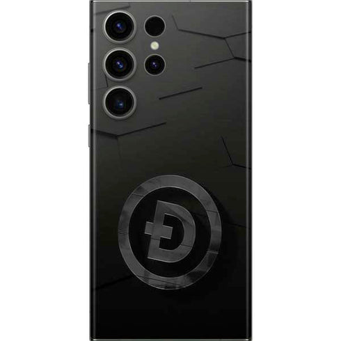 Doge Coin Textured Logo Galaxy Skins