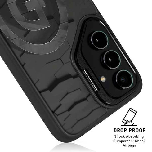 Doge Coin Textured Logo Galaxy S24 FE Kickstand Case