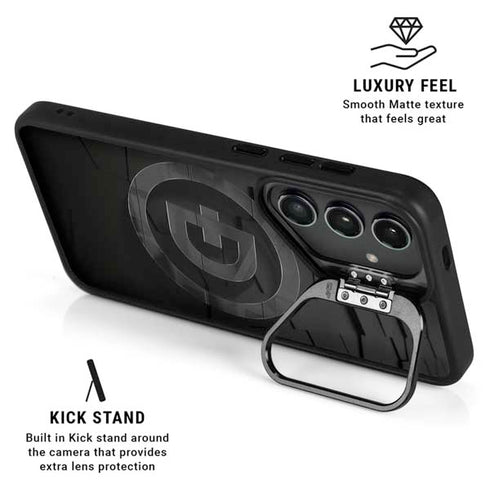 Doge Coin Textured Logo Galaxy S25 Kickstand Case