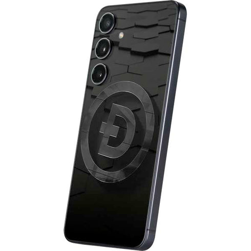 Doge Coin Textured Logo Galaxy S24 Plus Skin
