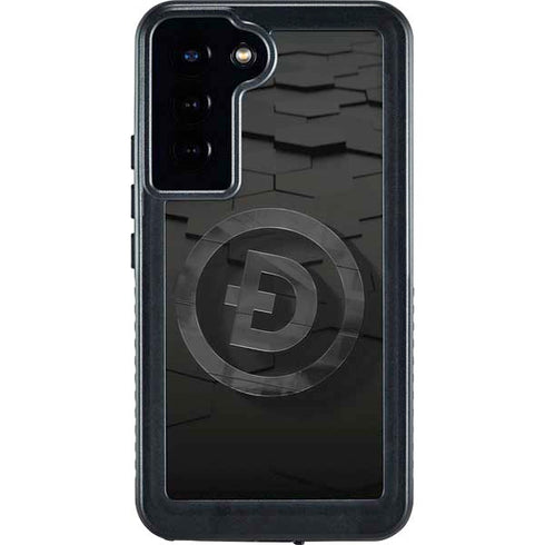 Doge Coin Textured Logo Galaxy S24 Plus Waterproof Case