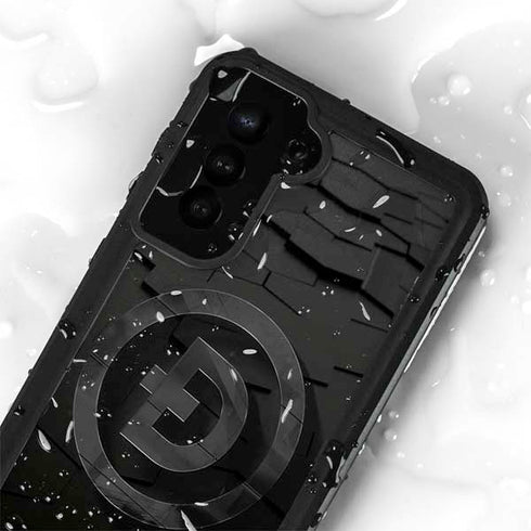 Doge Coin Textured Logo Galaxy S24 Plus Waterproof Case