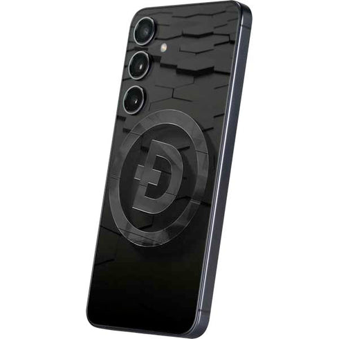 Doge Coin Textured Logo Galaxy S24 Skin