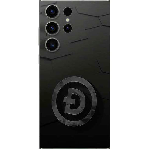 Doge Coin Textured Logo Galaxy S24 Ultra Skin