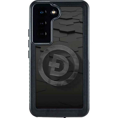 Doge Coin Textured Logo Galaxy S24 Waterproof Case