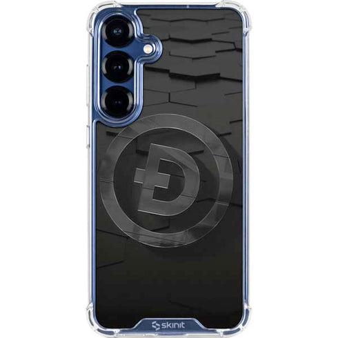 Doge Coin Textured Logo Galaxy S25 Clear Case