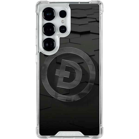 Doge Coin Textured Logo Galaxy S25 Ultra Clear Case