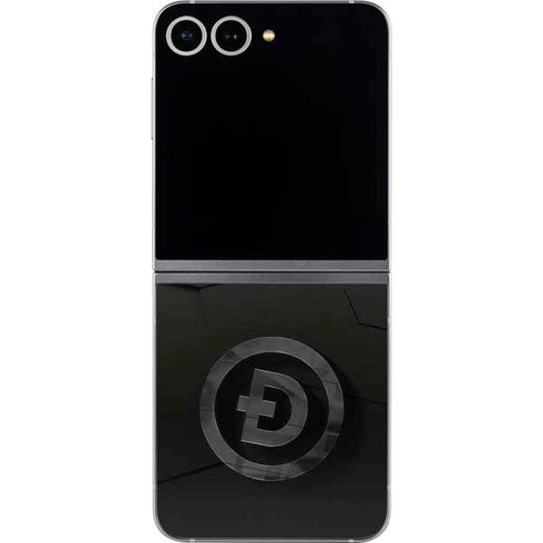 Doge Coin Textured Logo Galaxy Z Flip6 Skin
