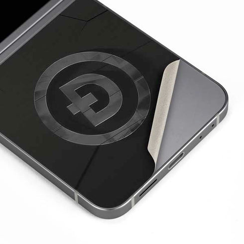 Doge Coin Textured Logo Galaxy Z Flip6 Skin