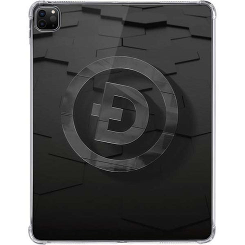Doge Coin Textured Logo iPad Pro 11in (2024) Clear Case