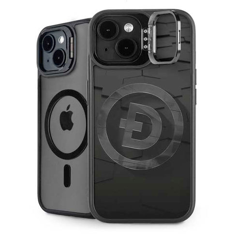 Doge Coin Textured Logo iPhone 14 Plus Kickstand Case