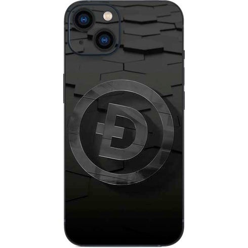 Doge Coin Textured Logo iPhone Skins