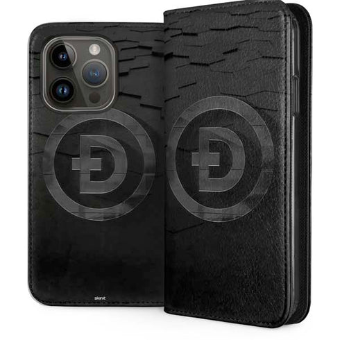 Doge Coin Textured Logo iPhone 15 Pro Folio Case