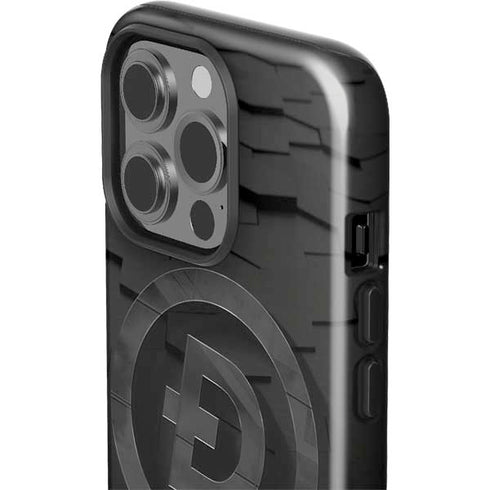 Doge Coin Textured Logo iPhone 15 Pro Impact Case