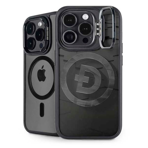 Doge Coin Textured Logo iPhone 15 Pro Kickstand Case