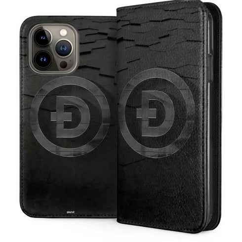 Doge Coin Textured Logo iPhone 15 Pro Max Folio Case