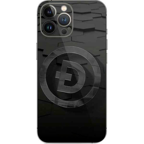 Doge Coin Textured Logo iPhone 15 Pro Max Skin