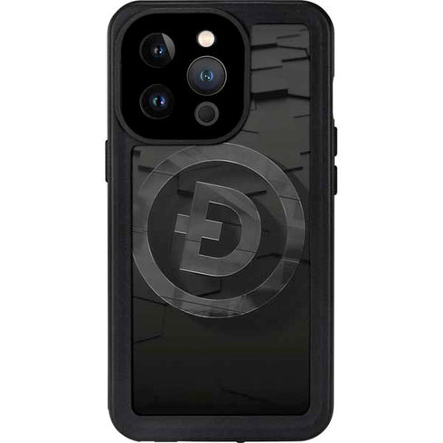 Doge Coin Textured Logo iPhone 15 Pro Waterproof Case