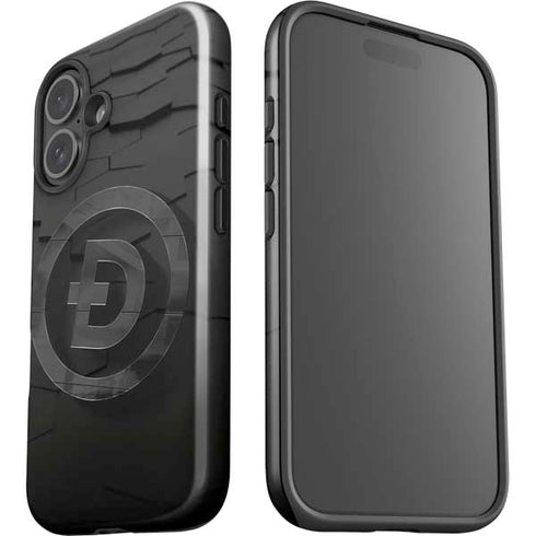 Doge Coin Textured Logo iPhone 16 Impact Case