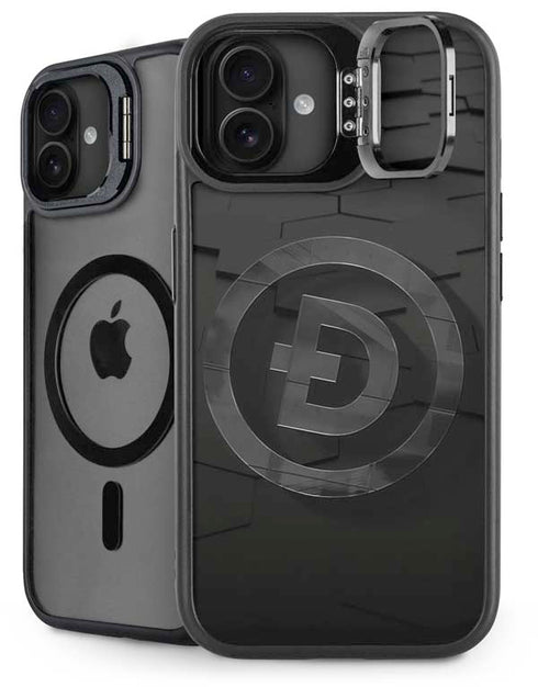 Doge Coin Textured Logo iPhone 16 Plus Kickstand Case