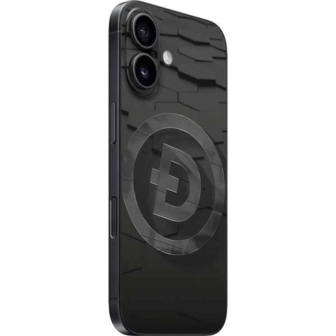 Doge Coin Textured Logo iPhone 16 Plus Skin