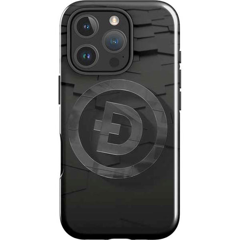 Doge Coin Textured Logo iPhone 16 Pro Impact Case