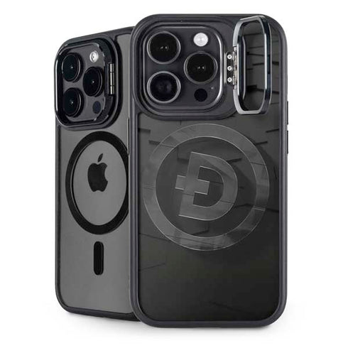 Doge Coin Textured Logo iPhone 16 Pro Max Kickstand Case