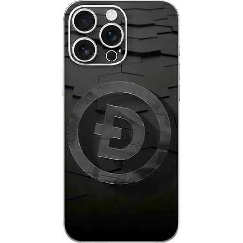 Doge Coin Textured Logo iPhone 16 Pro Max Skin