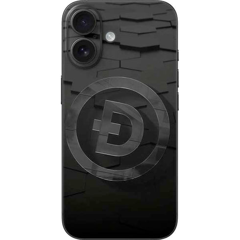 Doge Coin Textured Logo iPhone 16 Skin