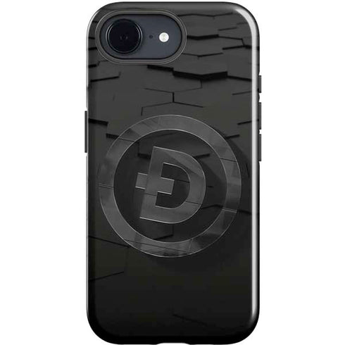 Doge Coin Textured Logo iPhone 16e Impact Case
