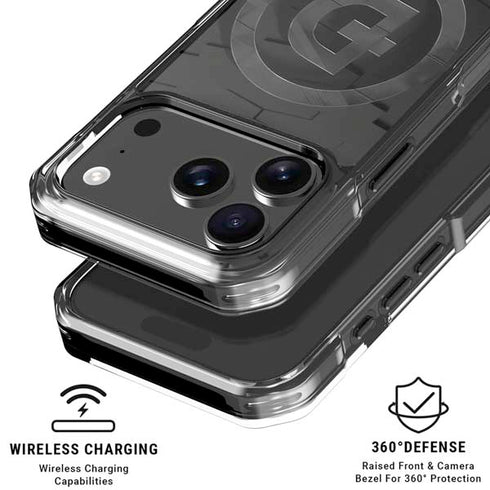 Doge Coin Textured Logo iPhone 18 Pro Clear Case