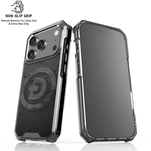 Doge Coin Textured Logo iPhone 18 Pro Clear Case