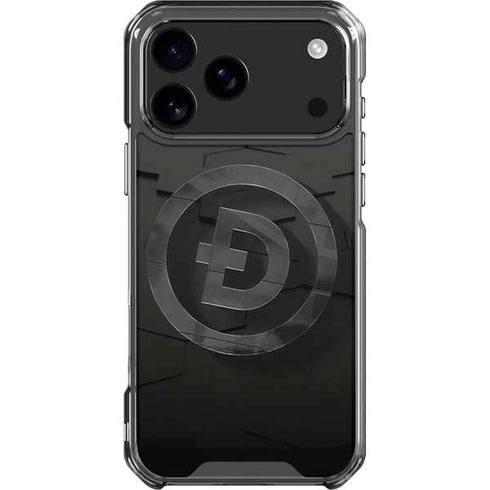 Doge Coin Textured Logo iPhone 18 Pro Max Clear Case