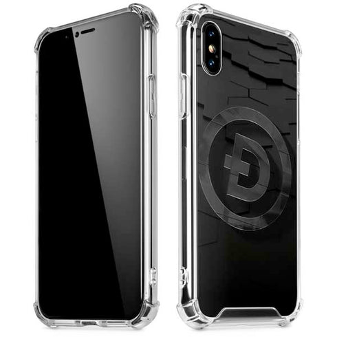 Doge Coin Textured Logo iPhone X/XS Clear Case