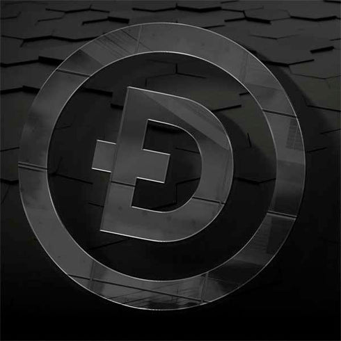 Doge Coin Textured Logo MacBook Skins