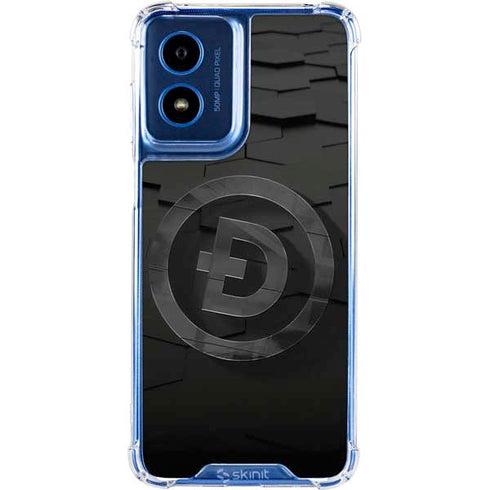Doge Coin Textured Logo Moto G Play 4G (2024) Clear Case