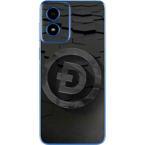 Doge Coin Textured Logo Moto G Play 4G (2024) Skin